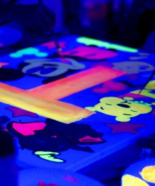 Neon Art Jamming -Tote Bag Painting Ideas