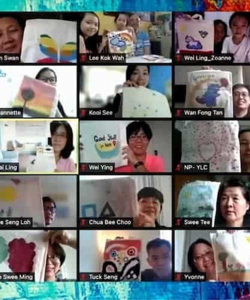 Virtual Art Jamming Workshop - Art Workshop Singapore